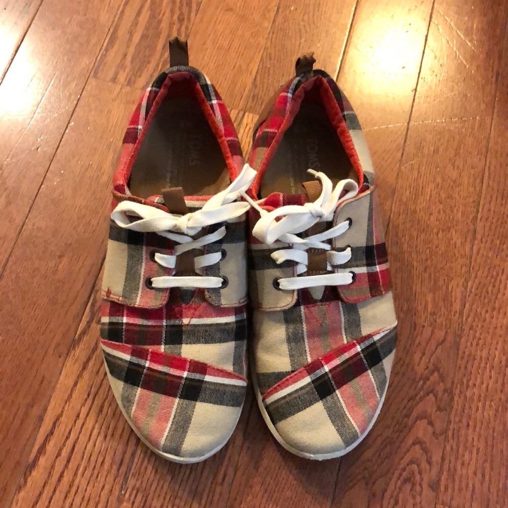 Plaid Lace-up TOMS